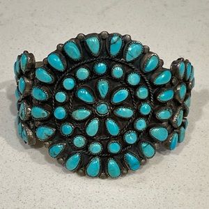 SOLD Vintage Native American Needlepoint Bracelet